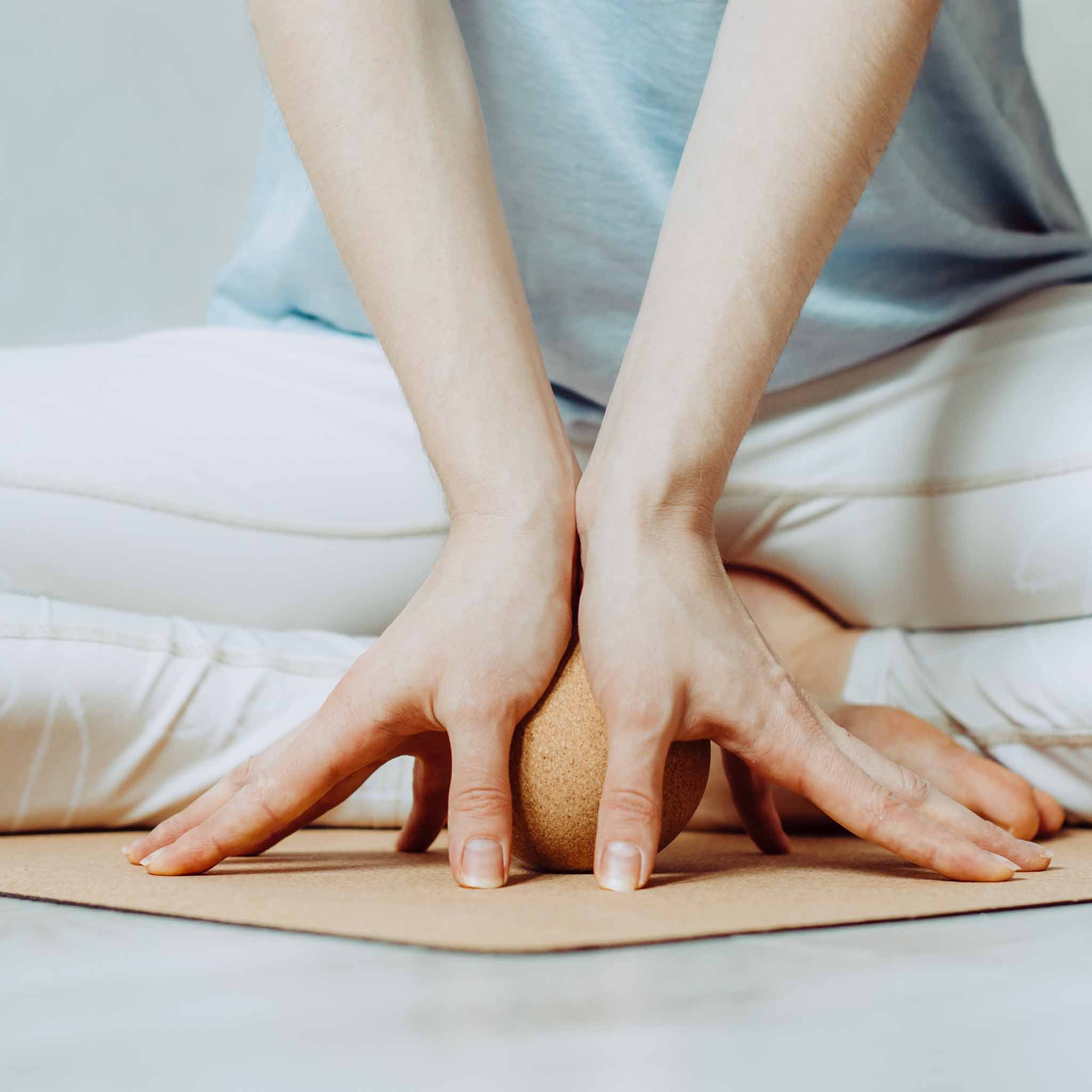 Conjunto de massagem em cortiça natural