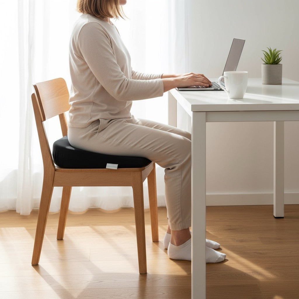 Almofada de assento ergonómica em forma de cunha