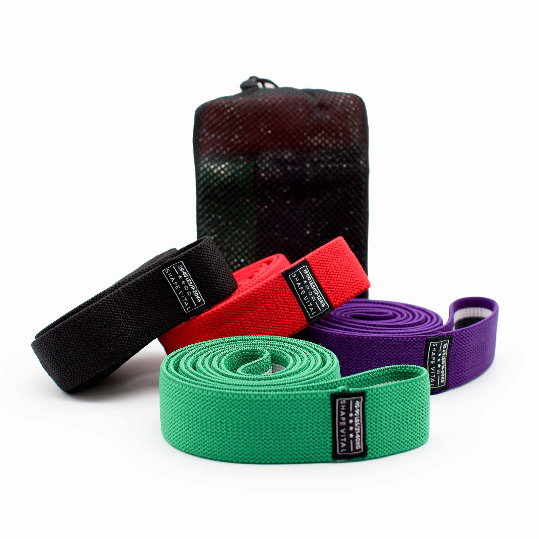Bandas de fitness em tecido