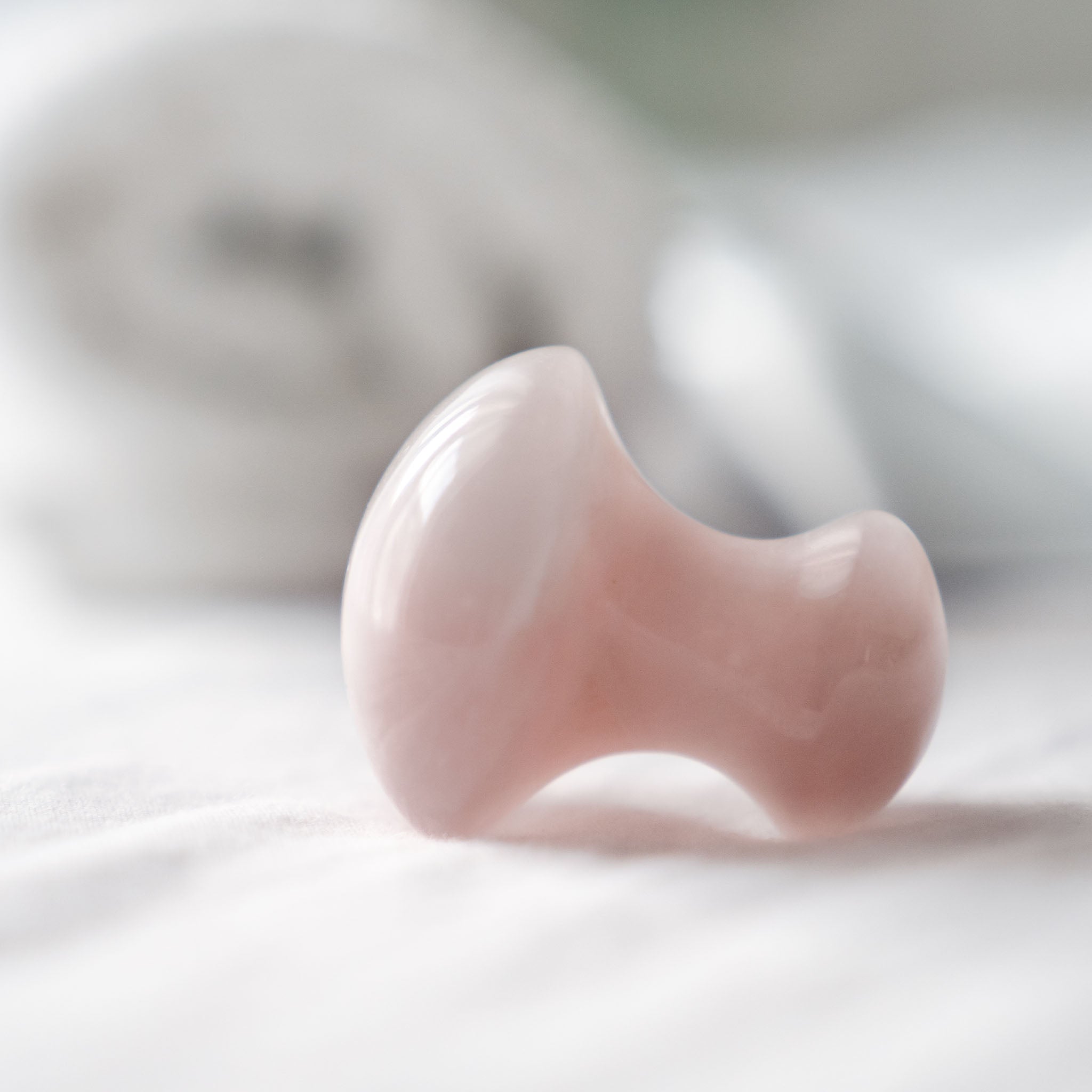 Pedra de massagem Gua Sha em forma de cogumelo